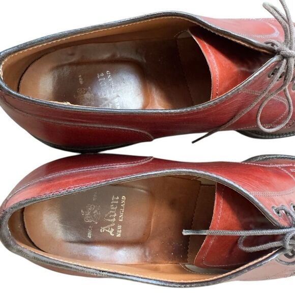 Alden 2488 STRAIGHT TIP BLUCHER OXFORD Walnut Brown Calfskin 12 AC - Picture 9 of 11